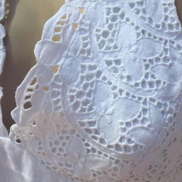 Linen Halter Dress, Laundry by Shelli Segal - Picture 3 of 6